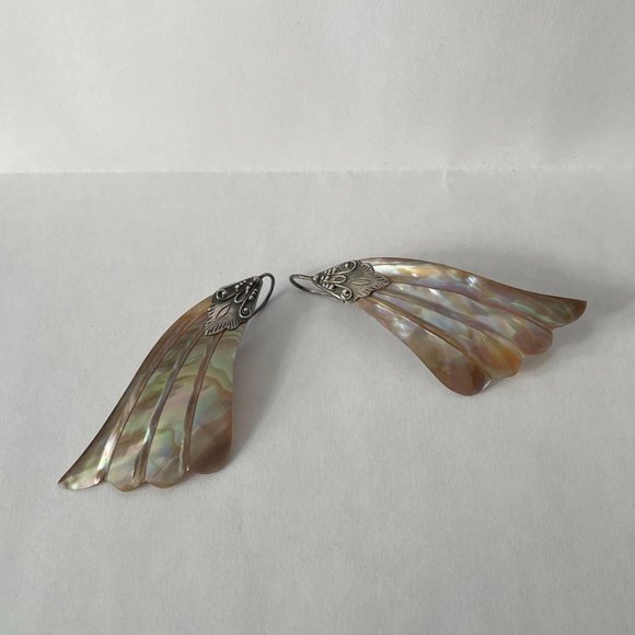 Abalone Shell Earrings - Picture 5 of 7